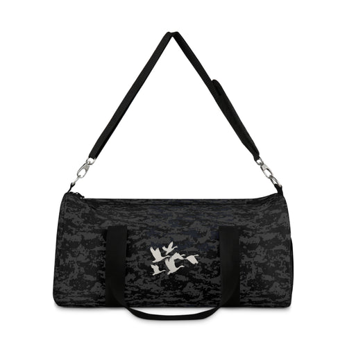 Black Digital Camo Duffel Bag - Tactical Travel & Gym Gear