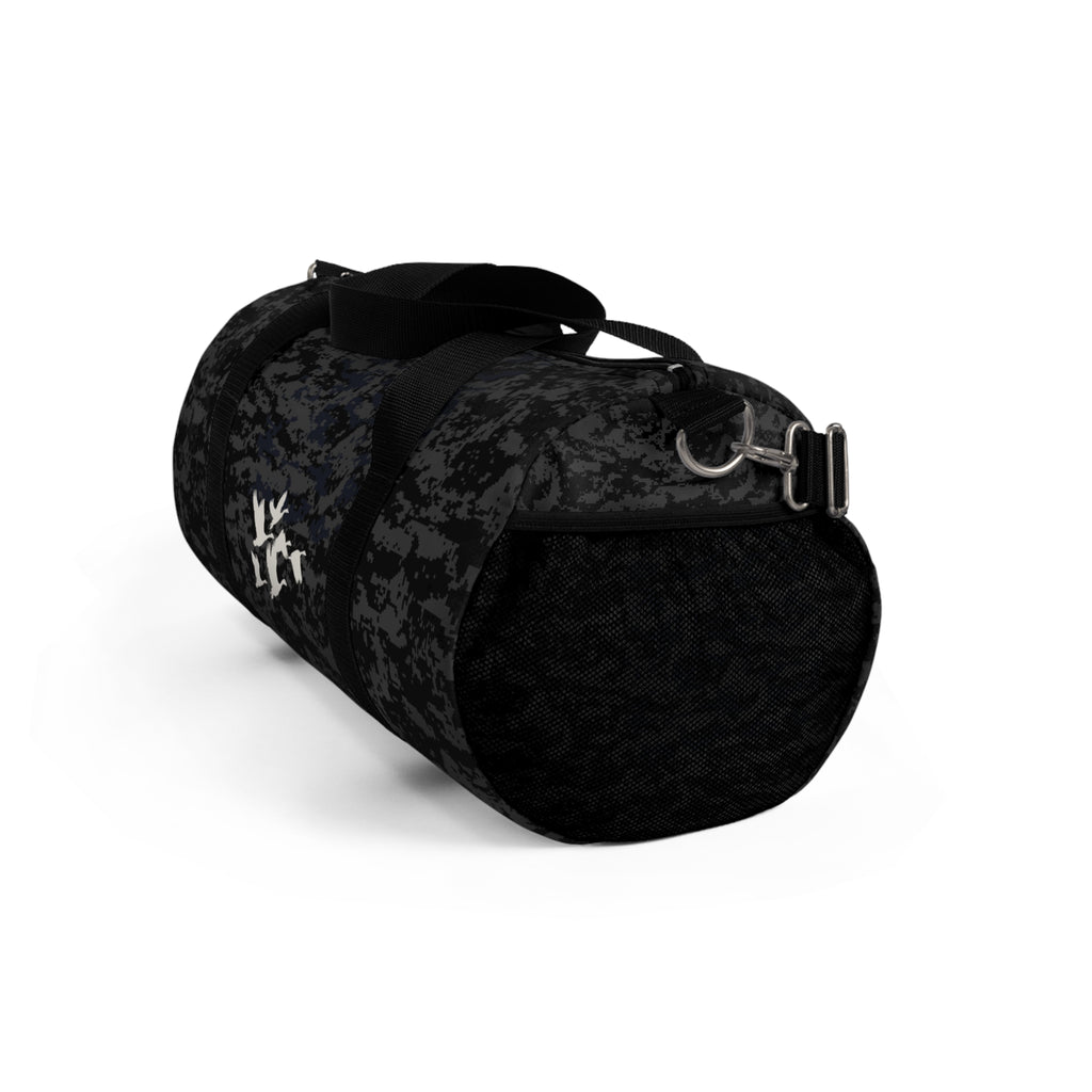 Black Digital Camo Duffel Bag - Tactical Travel & Gym Gear