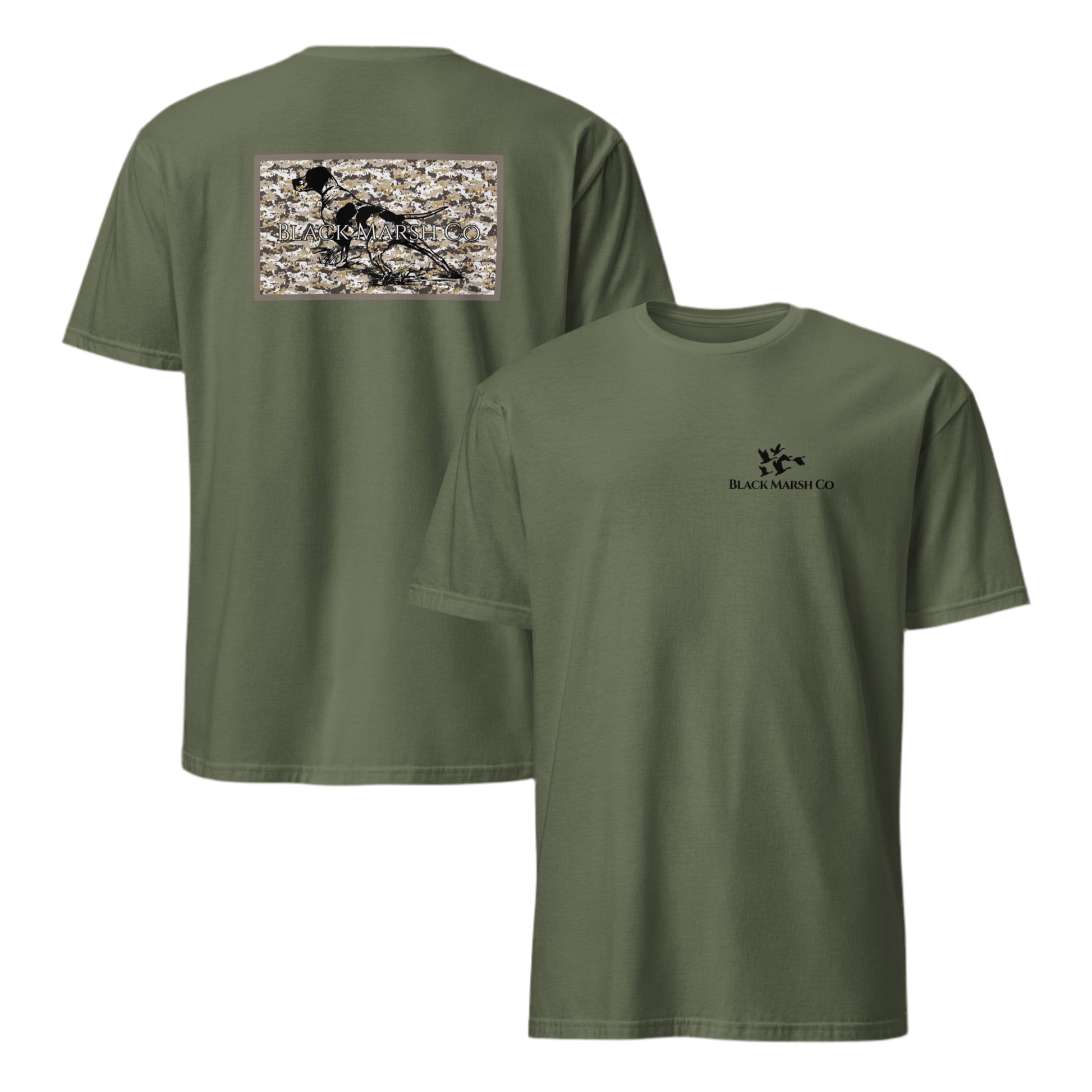 Camo Hunting Dog Tee