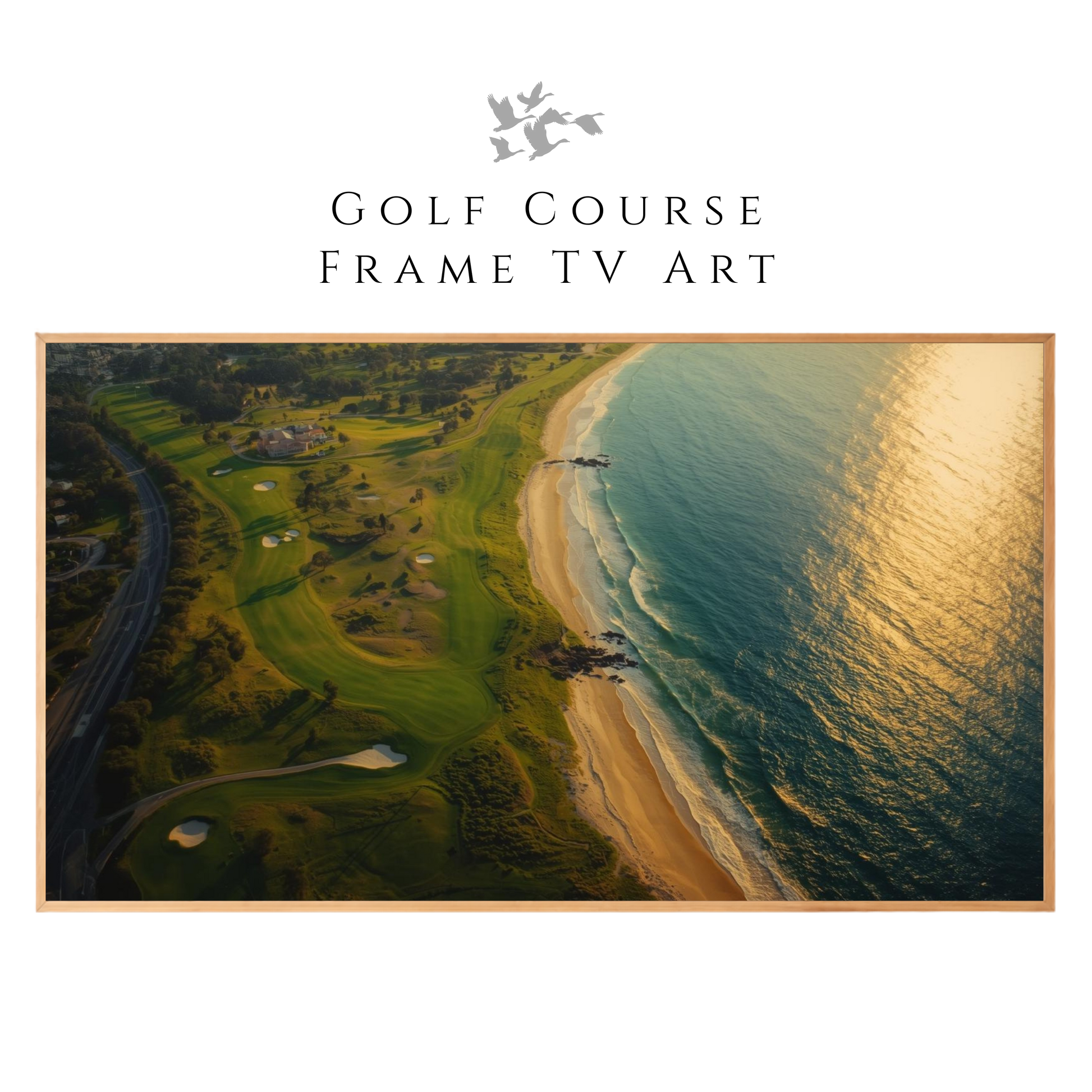 Golf Course Frame TV Art