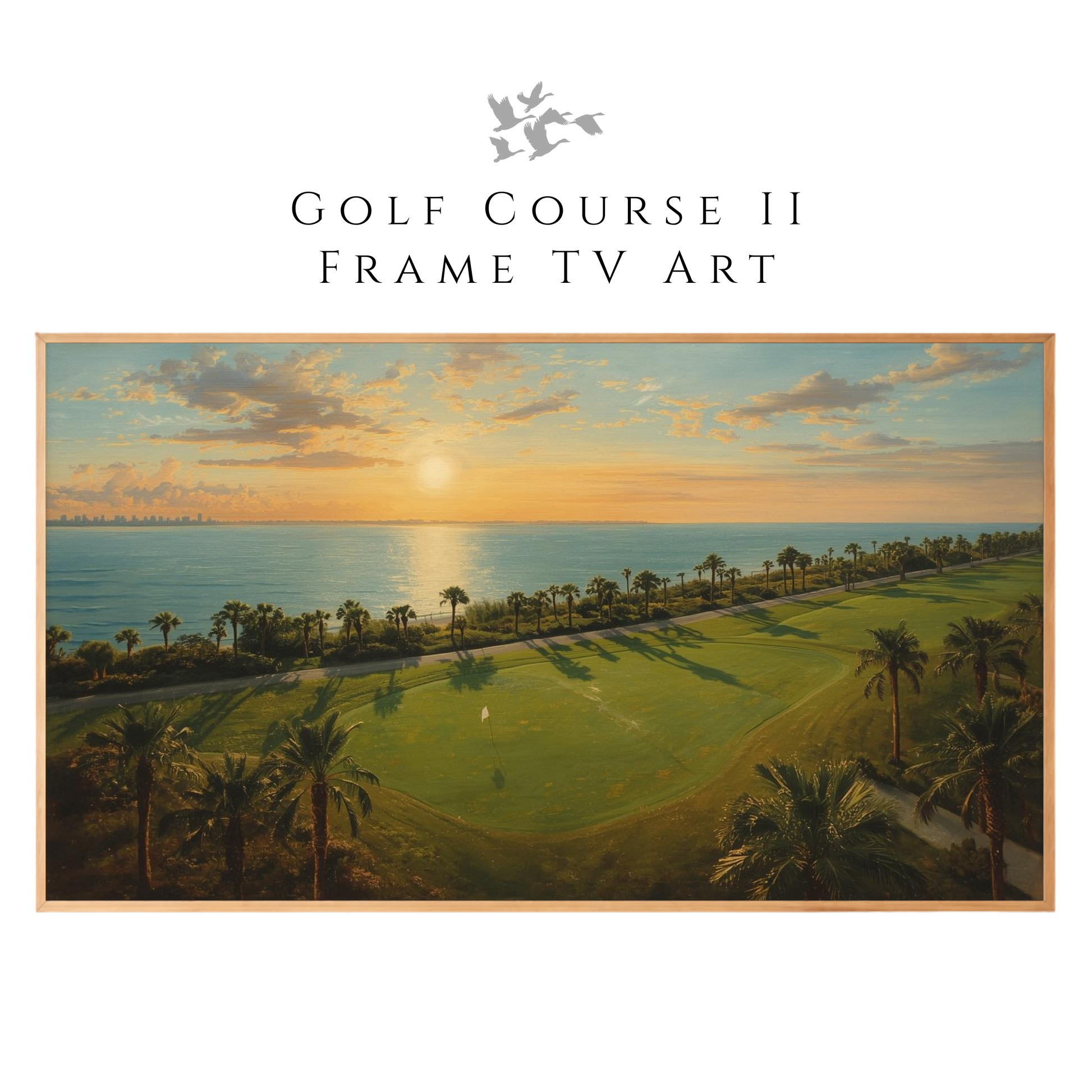 Golf Course II Frame TV Art