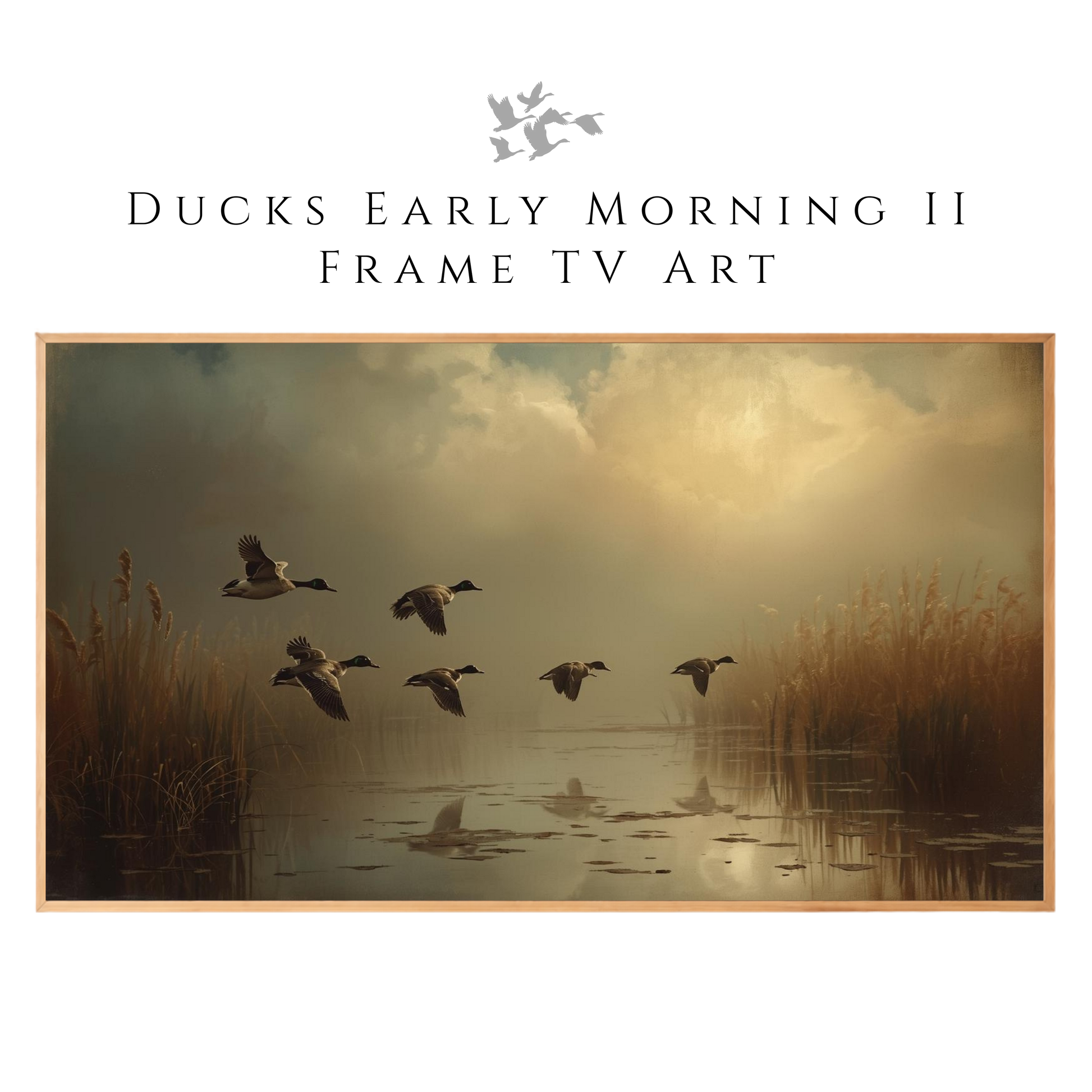 Ducks Early Morning II Frame TV Art